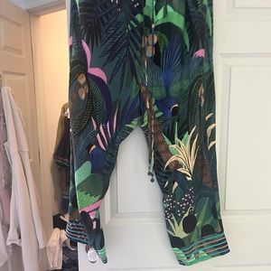 Farm Rio tropical drawstring pants